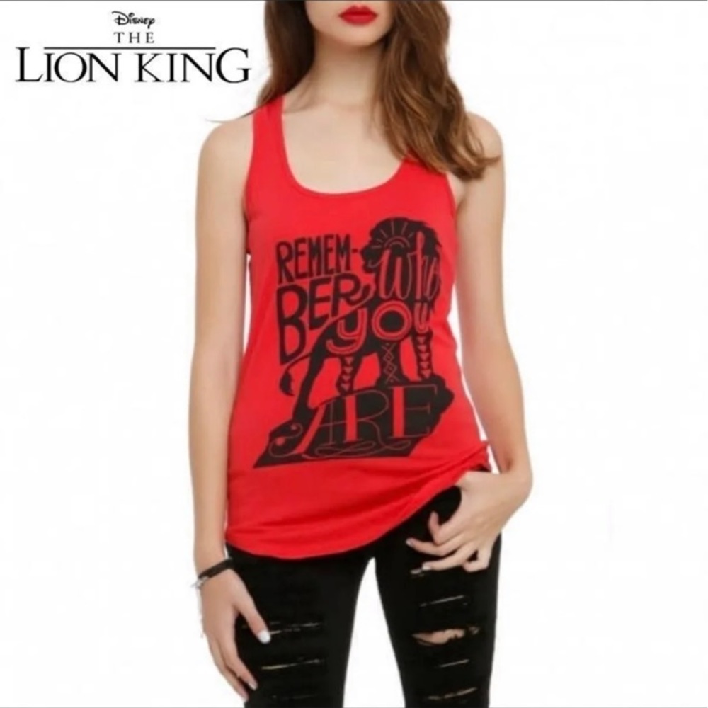 Hot Topic Disney’s The Lion King Red Tank Top Size Small